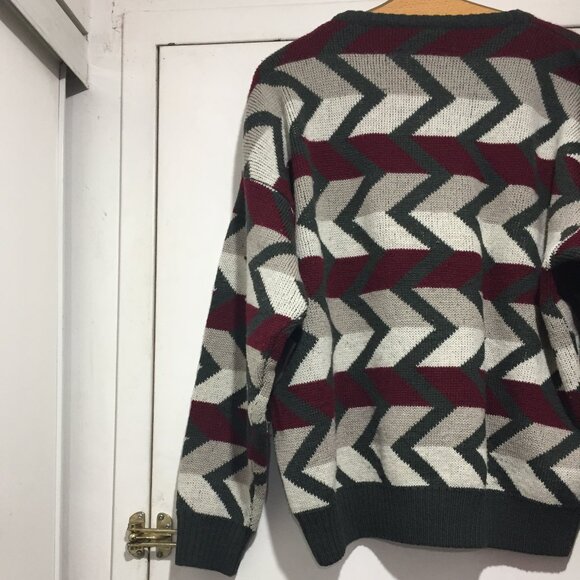 VINTAGE GANT THE RUGGER KNIT WOOL SWEATERS SIZE L - Picture 7 of 13